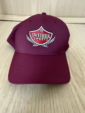 Swisher Sweets Cigars Cap Strapback Hat Logo Graphic AHEAD Maroon