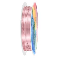 0.3 Mmx15m Jewelry Wire, 28 Gauge 49.2FT Craft Wire Copper Wire, Rose Gold
