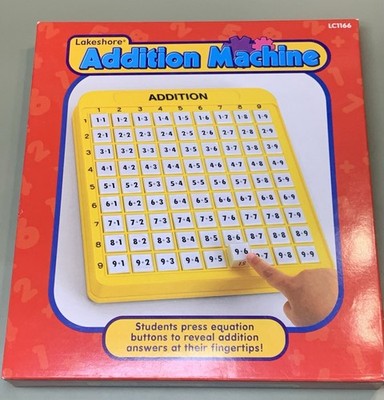Lakeshore Math Addition Machine To Assist With Learning Math Homeschooling NEW