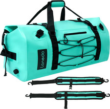 80L Dry Bag Large Waterproof Roll-Top Heavy Duty Fishing Duffel LAKE BLUE