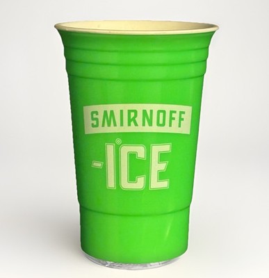 Smirnoff Ice Cup Neon Green White Color Brand New Made In USA BPA Free