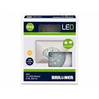 Briloner LED Einbauleuchte 5W 400Lm 3000K IP44 Dimmbar Matt-Nickel Ø75Mm 7235-01