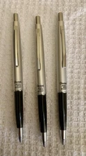 Three Vintage Pentel 3 Mechanical Pencil-0.3mm-Black and Silver-Made In Japan