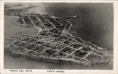 Ak Punta del Este Uruguay, Luftaufnahme von  Küstenlinie, Meer,... - 4806505