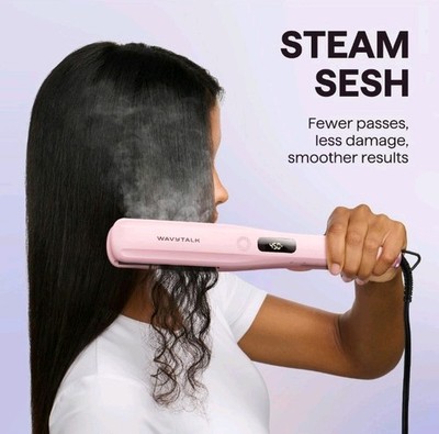 Wavytalk Steam Hair Straightener, Steam Sesh, Steam Reduces Damage