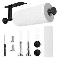 Paper Towel Holder Wall Mount - Self Adhesive No Drill or Drilling, SUS304 St...