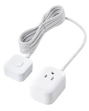 SURAIELEC Extension Cord with Switch On/Off Plug, 6FT Flat Braided White