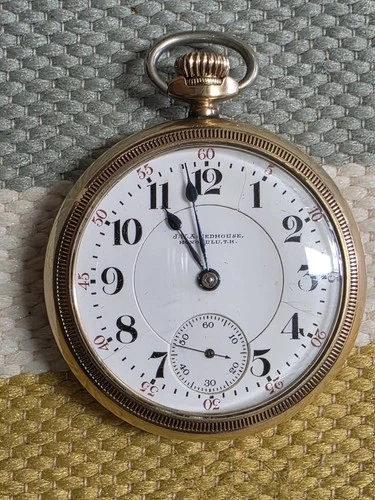 Antique jwa redhouse Hamilton pocket watch honolulu th hawaii hawaiian