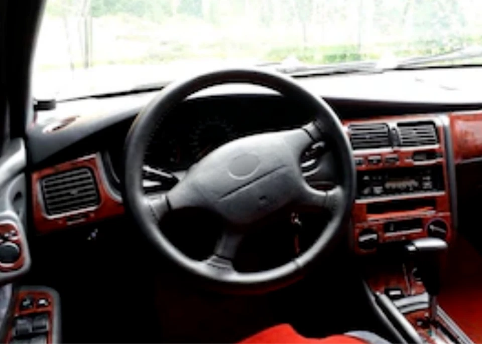 Toyota Corona 1997-2003 Kit de Capa Acabamento Painel Interior em Madeira Aparência Mogno 14 peças - Imagem 2 de 4