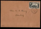 FALKLAND ISLANDS KGVI 1949 6d BLACK SG;156 ON FIRST DAY COVER PORT STANLEY