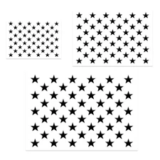 3pcs Star Stencils for Painting, 50 American Flag Star Stencil, 3 Sizes Large...
