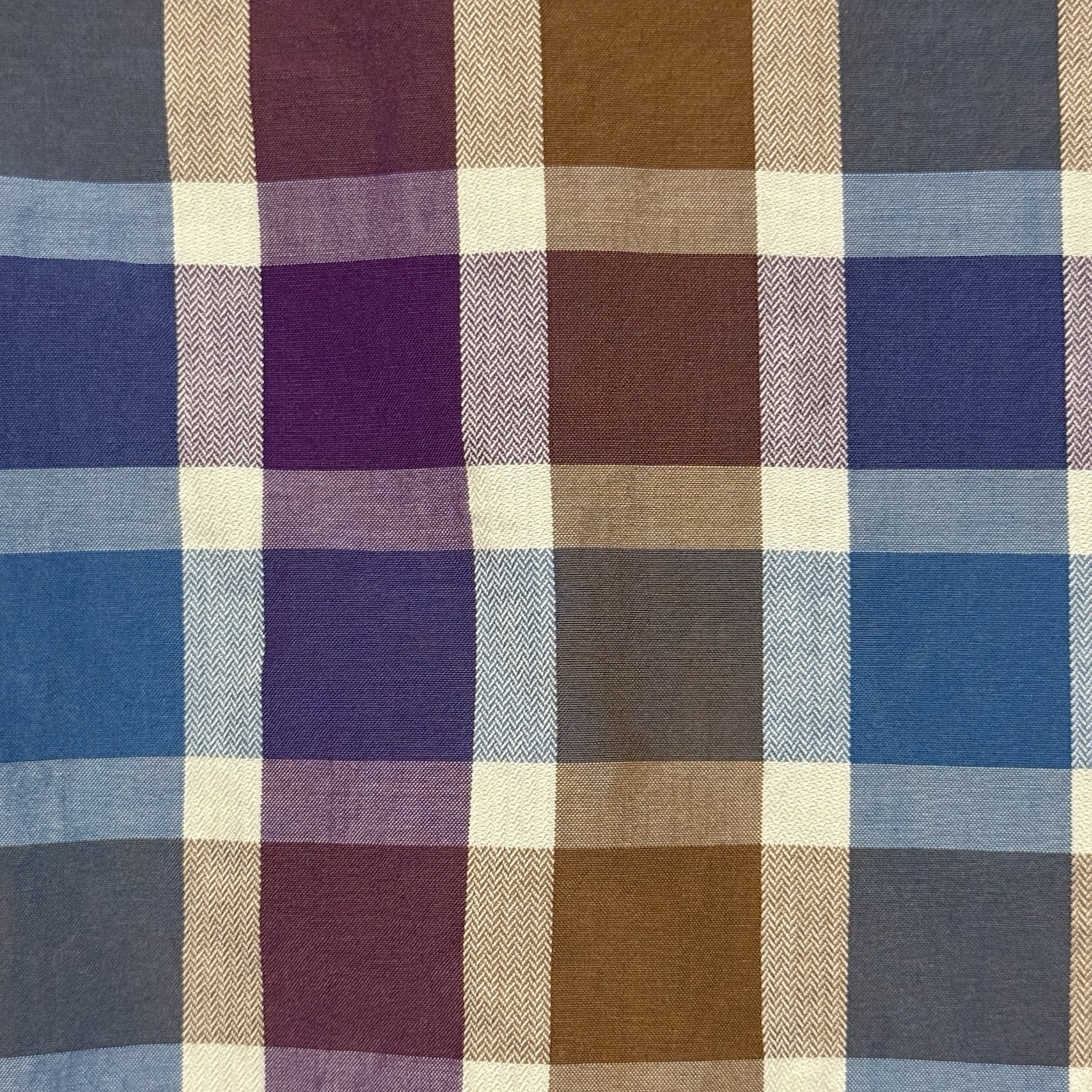 Peter Millar Multicolor Checked Collared Button D… - image 13