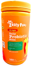 Zesty Paws Daily Probiotic Soft Bites Bacon Flavor 160 Chews