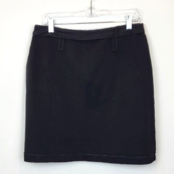See By Chloe Black Lace Floral Pattern Stretch Mini Skirt
