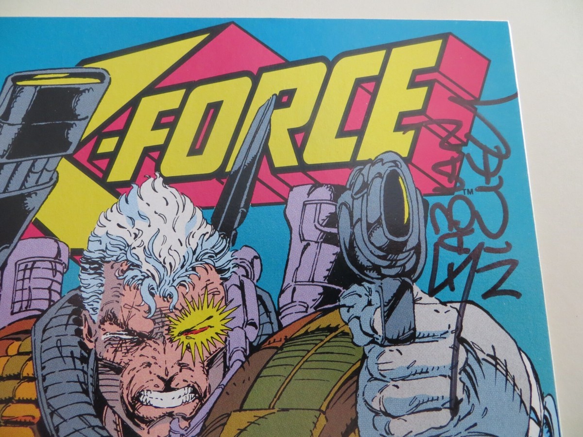 1992 X-FORCE # 7 BOOM-BOOM & CANNONBALL SIGNED BY FABIAN NICIEZA