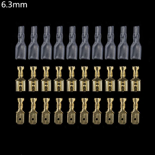 900-tlg Flachsteckhülsen Flachstecker Sortiment Set Kabelschuhe Quetschverbinder - Bild 10 von 32