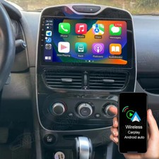 Apple Carplay 32GB Android 15 10.1" Radio Stereo GPS Navi For Renault Clio Mk4