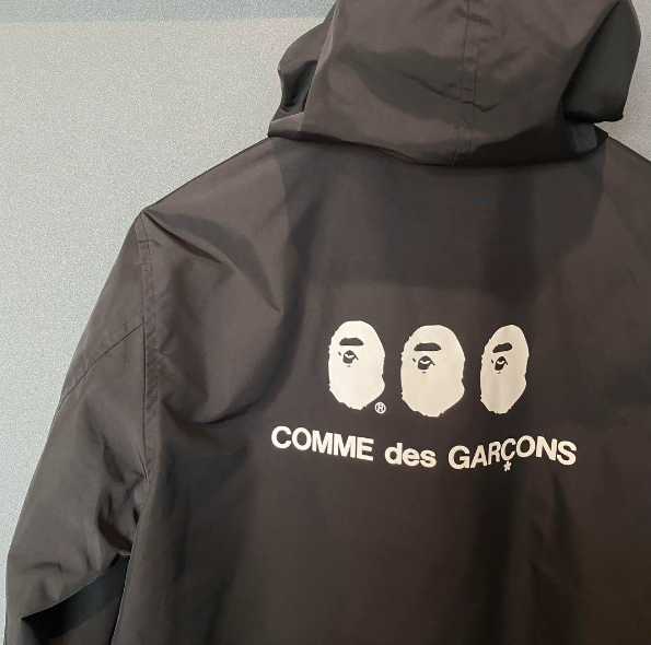 Comme Des Garçons × Bape Coach Jacket Black S size