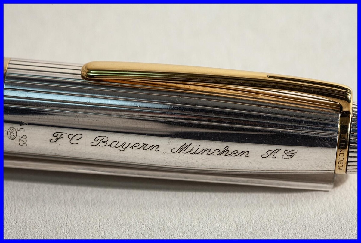 FC BAYERN AG 925 Silber LeGrand MONTBLANC 146 Kolben Füller F 18 K