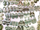 Natural Green Serpentine Matching Pair Gemstone Cabochons Wholesale Lot