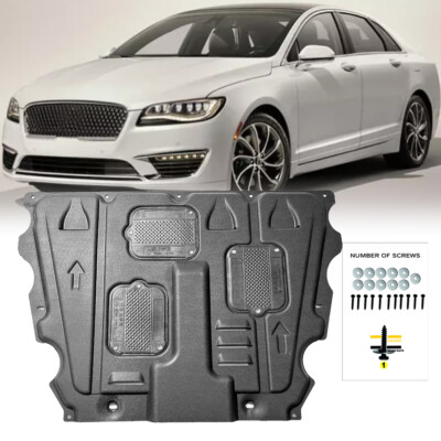 Front Engine Splash Guard Shield Assembly Plastic For Lincoln MKZ 2017-2020 Blak