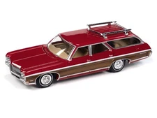 Auto World 'Special Edition' '70 Chevy Kingswood Estate (Cranberry) 1:64 Diecast