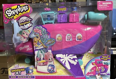 Shopkins World Vacation Jet With Exclusive Figures In Box 2016
