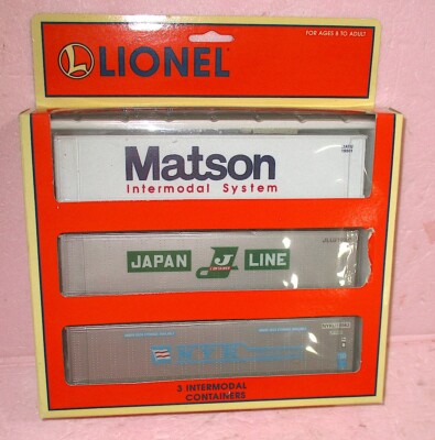 Metsov Containers Lionel 6-12987 3-Pack INTERMODAL CONTAINERS -Matson-Japan Line-NYK NEW ...
