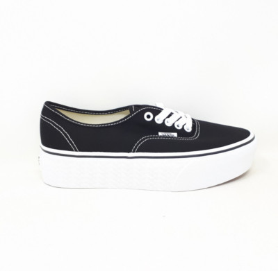 Vans Authentic Stackform Platform Black White Shoe Sneaker Mens 6.5 / Womens 8