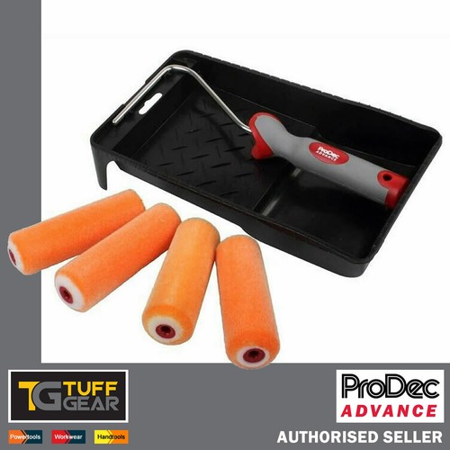 ProDec Advance Mini Roller Set 4" Flocked Foam Roller Frame & Paint
