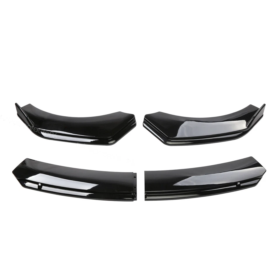 For Buick Regal GS Front Bumper Lip Side Skirts Diffuser Body Kit Glossy Black Foto 3 de 4