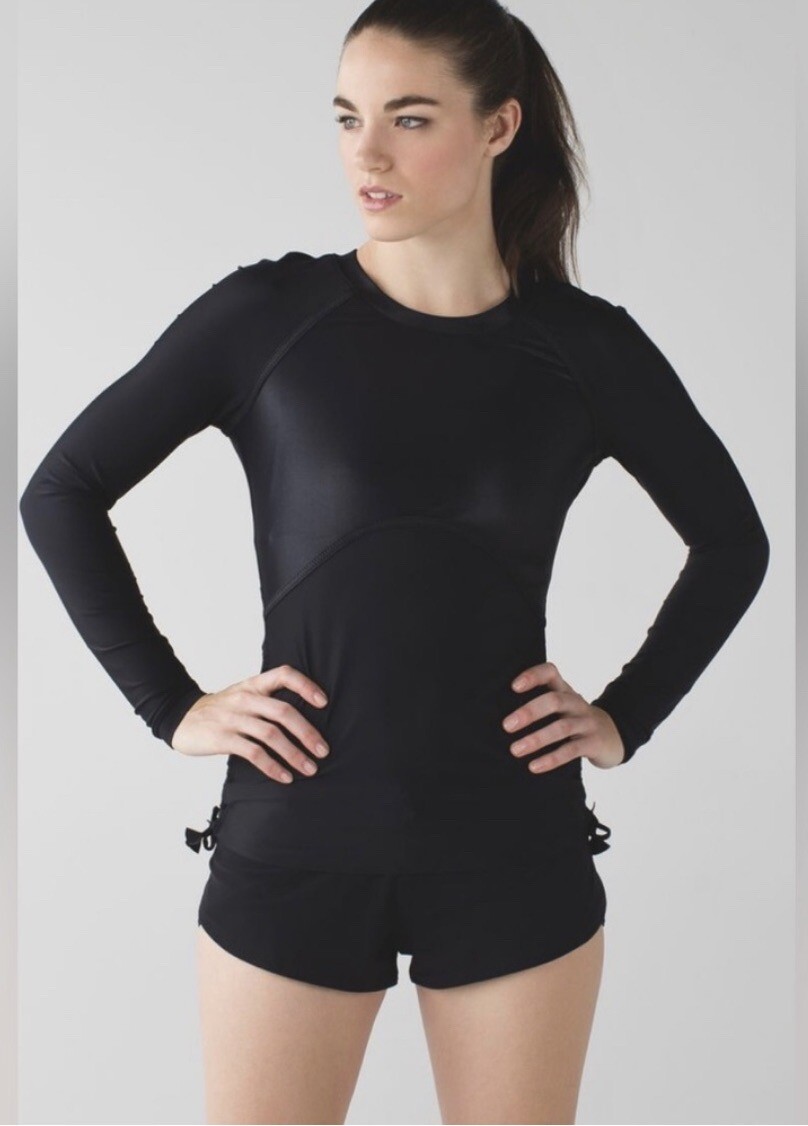 Lululemon Rash Guard Lululemon NWT Water:Salty Swim Rash Guard/ Size 4 | eBay