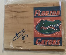ANEIKA HENRY Florida GATORS Women's Basketball WNBA Signed Floor Tile 5" x 4"