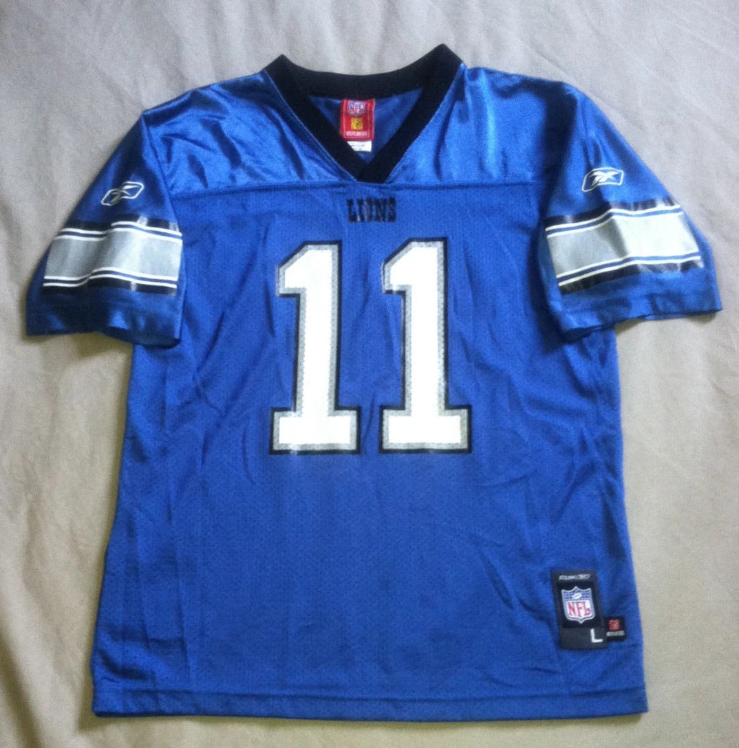 DETROIT LIONS 11 R. WILLIAMS FOOTBALL JERSEY BY NFL PLAYERS YOUTH LARGE 14 16