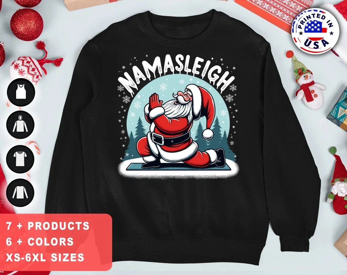 Yoga ugly christmas best sale sweater