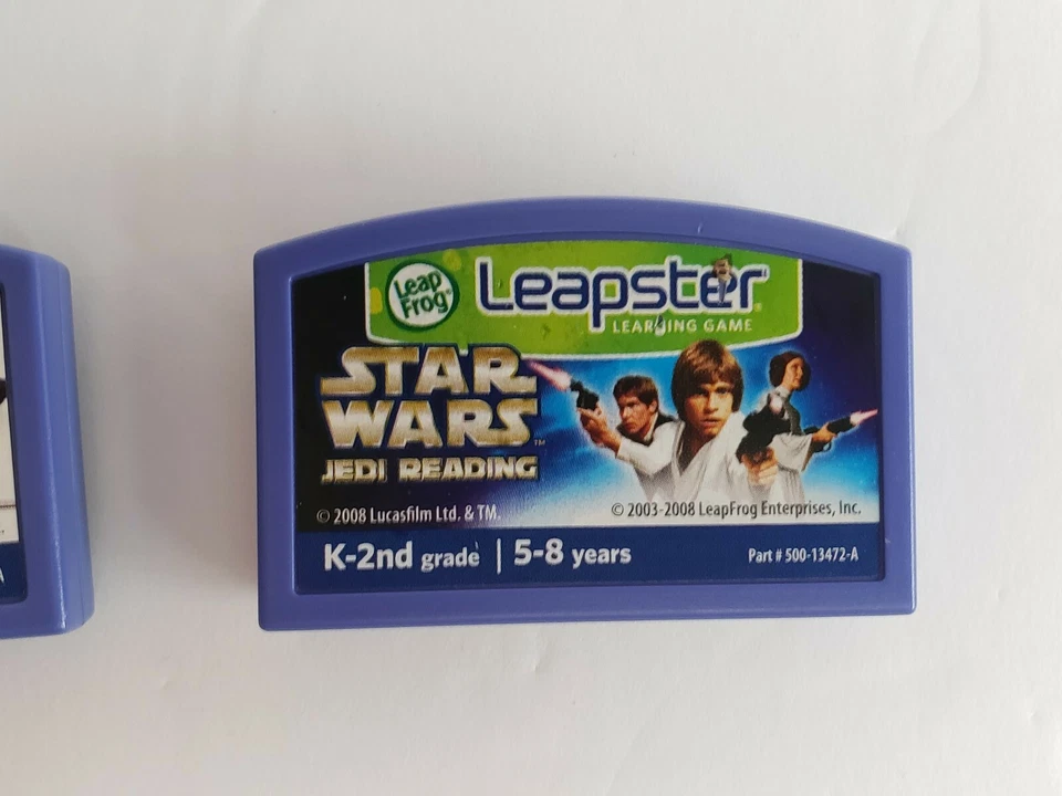 2 Leapster Game Cartridge K-2nd Grade Star Wars Jedi Math & Jedi Reading - Image 3 of 4
