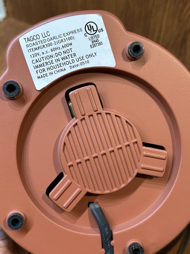 Tagco Roasted Garlic Express Electric Garlic Roaster Terra Cotta Gr300