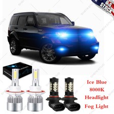 For Dodge Nitro 2007 2008 2009 - 8000k Combo Led Headlight Fog Light Bulbs Kit For Dodge Nitro 2007 2008 2009 - 8000k Combo Led Headlight Fog Light Bulbs Kit