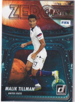 Panini Donruss Soccer Card 2023-24 No. 10 Malik Tillman Zero Gravity Bronze