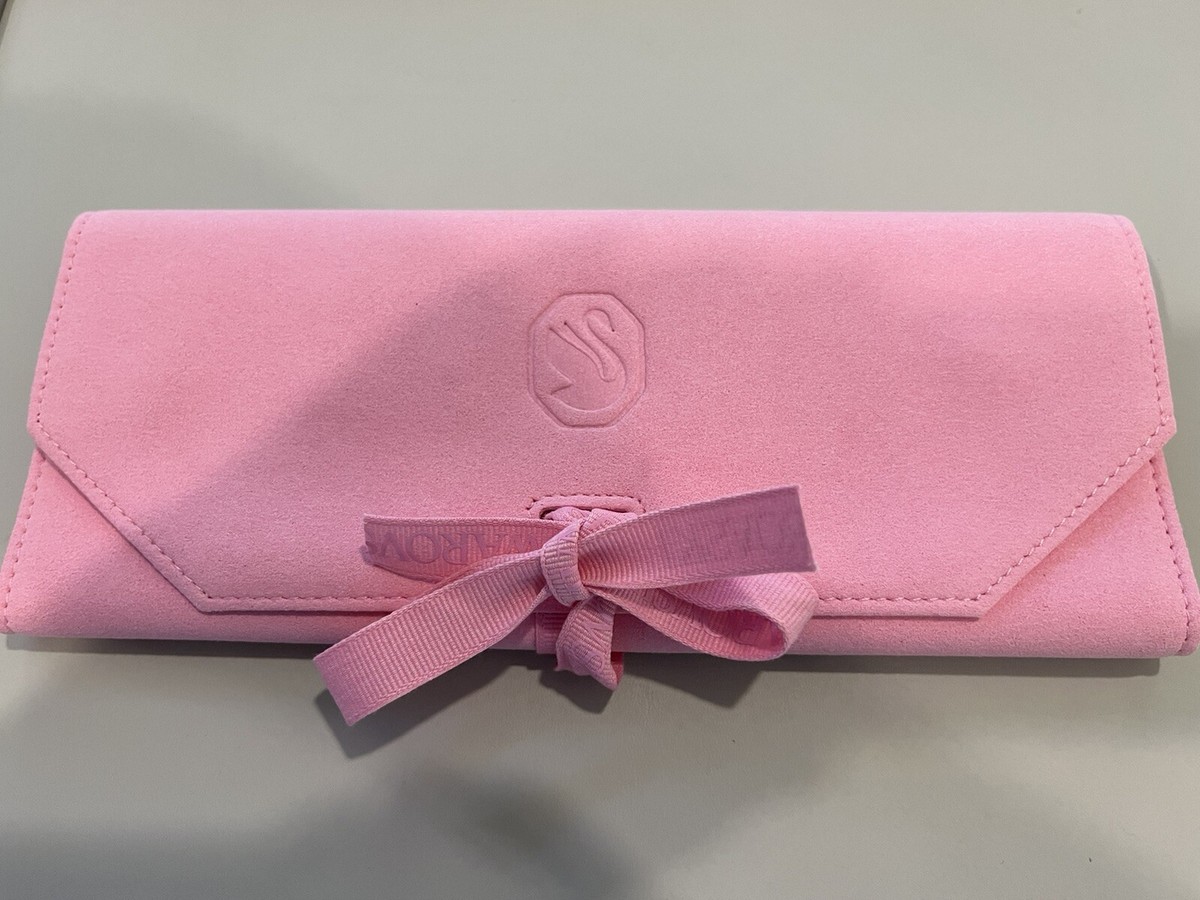Swarovski Iconic Swan Pink Jewelry Roll Travel Jewelry Pouch
