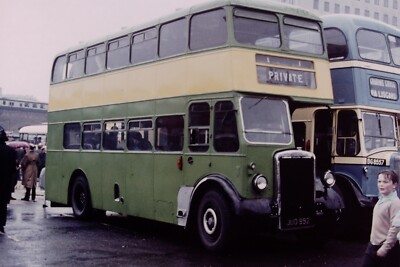 um 1970 Original Bus Dia JUO 992 & BG 8557 Ref 3834