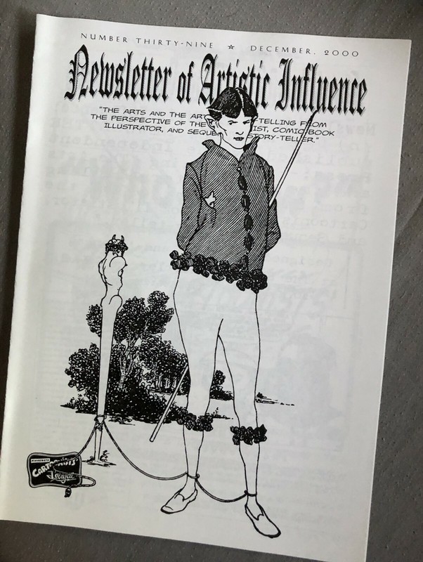 Fanzine NEWSLETTER OF ARTISTIC INFLUENCE #39 - December 2000