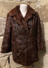 Beautiful Ginger Real Rabbit Fur Coat