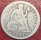 1887 Liberty Seated Dime