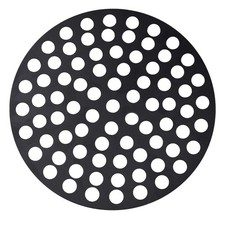 Wulankd 7 Inch Cast Iron Drain Cover, Replacement Round Floor 7, Black