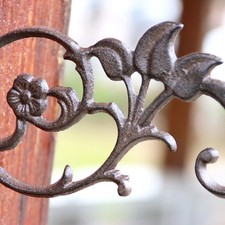 1pc Heavy Duty Cast Iron Wall Hook Outdoor Hanger for Planters Lanterns Vintage
