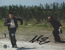 NOAH SEGAN SIGNED 'LOOPER' 8x10 MOVIE PHOTO ACTOR AUTOGRAPH BECKETT BAS COA