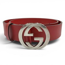 Gucci Interlocking G Leather Belt - DUTY FREE