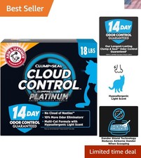 Rock-Hard Clumping Cat Litter, 18 lbs - Multi-Cat  14-Day Odor Control