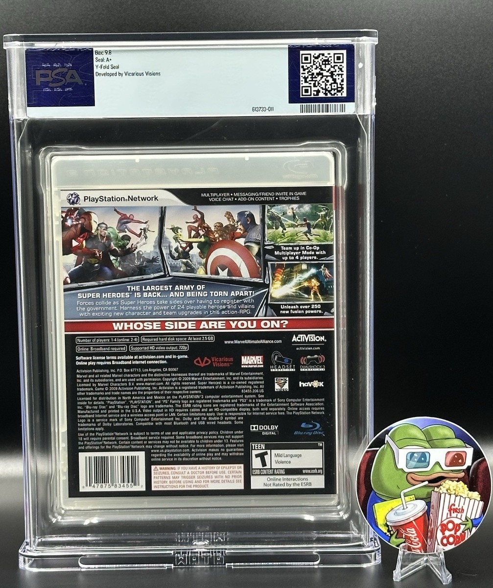 Marvel: Ultimate Alliance 2 • PSA 9.8 A+ • PlayStation 3 • Not VGA